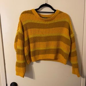 Yellow striped sweater !